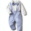 Baby Boy Suit Cotton Blend Romper Suspenders 0-18 Months-4