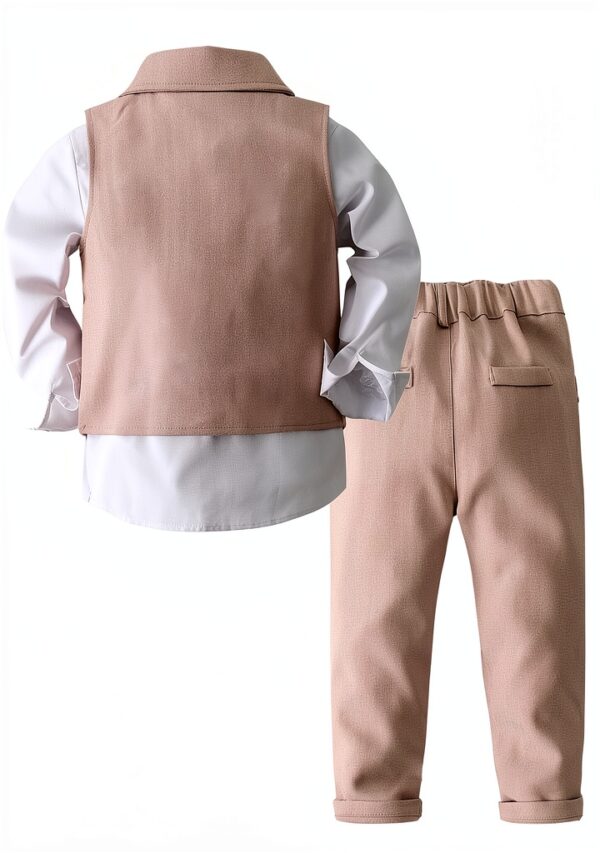 Kimocat Baby Boys Suit Cotton Oxford Gentleman Style Outfit-1