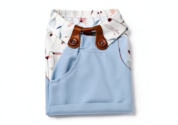 Baby Boy Suit Light Blue Bow Tie Outfit 0-18 Months-4