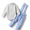 Baby Boy Suit Cotton Blend Romper Suspenders 0-18 Months-3