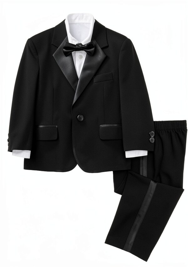 Nautica Baby Boys Suits Black Tuxedo Button Down Shirt-0