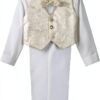 Dressy Daisy Boys Tuxedo Suit Set Formal Polyester Satin-2
