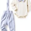 Baby Boy Suit Cotton Blend Romper Suspenders 0-18 Months-0