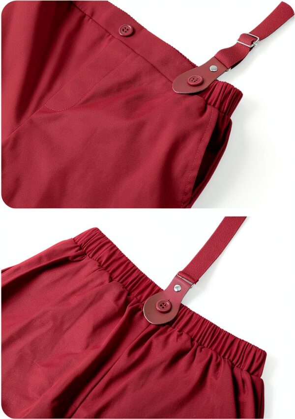 Toddler Boy Suit Soft Formal Outfit Burgundy Black White-5