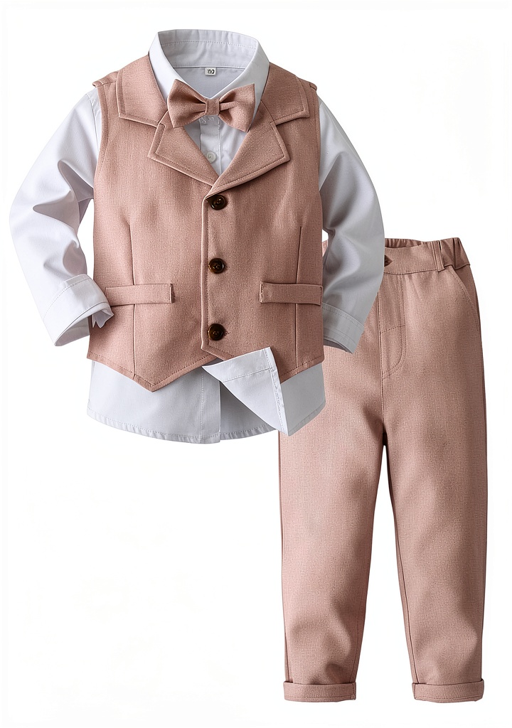 Kimocat Baby Boys Suit being worn by toddler during outdoor photo session