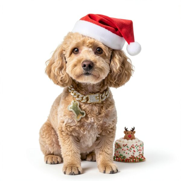 Gold Dog Collar Macuezu Metal Zirconia Small Pet Accessory-6