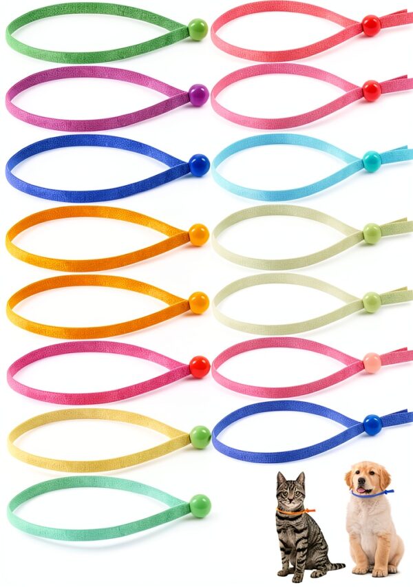 Xthrotsenk Puppy Kitten Collars Cotton Stretchable Breakaway-0