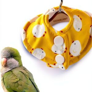 GUANLANT Bird Collar Handmade Fleece Feather Plucking-0