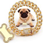 Gold Dog Collar Macuezu Metal Zirconia Small Pet Accessory-0
