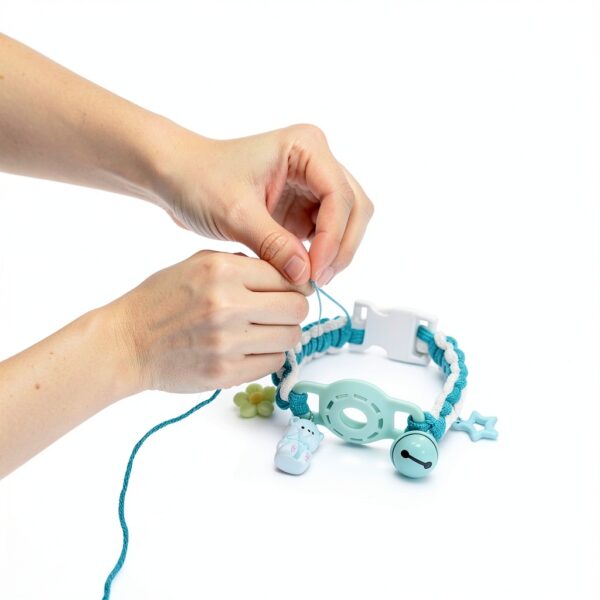 Pet Collar AirTag Holder Hand Woven Shenzhen Lianshang-2